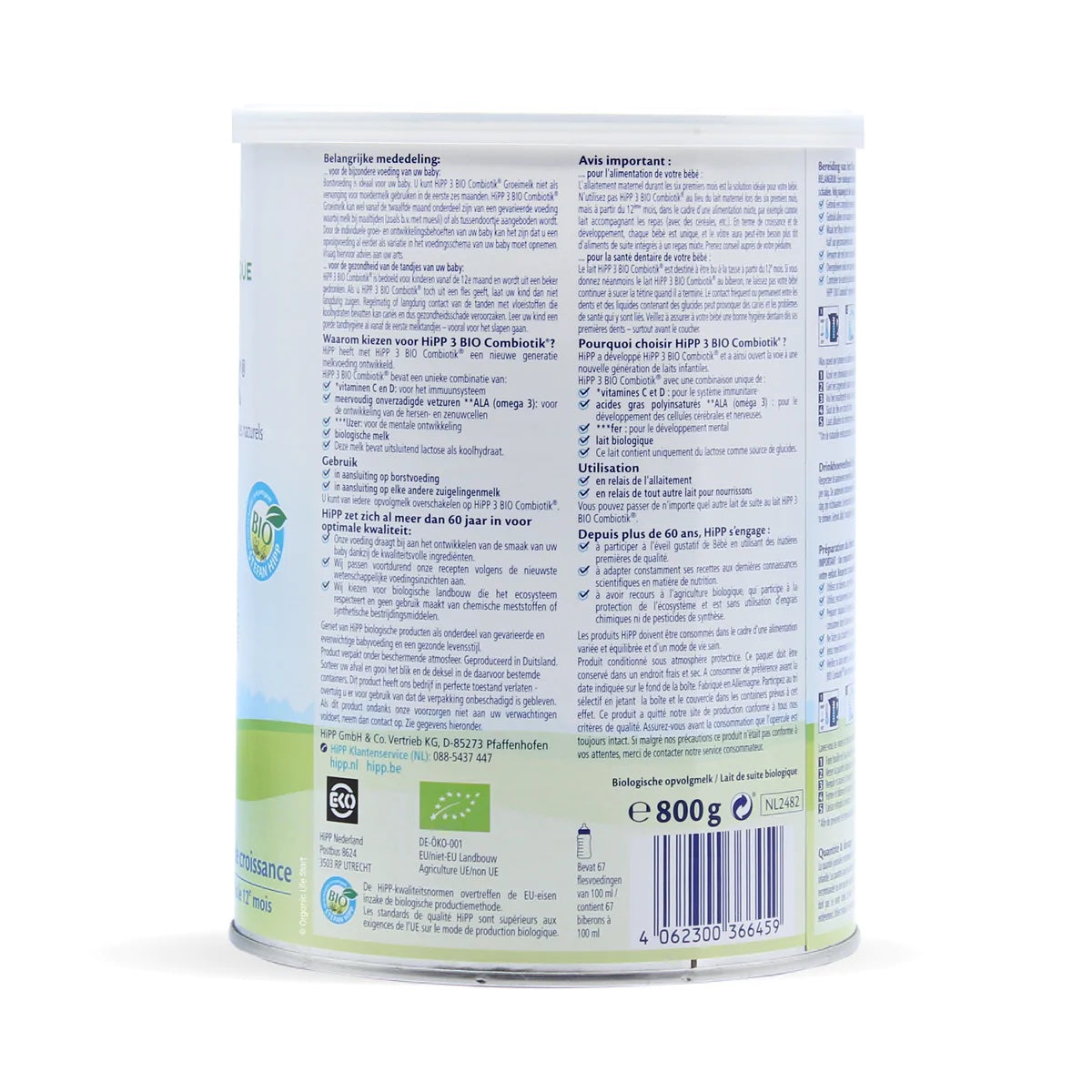 
                  
                    HiPP Dutch Stage 3 Combiotic Toddler Formula (800g)
                  
                