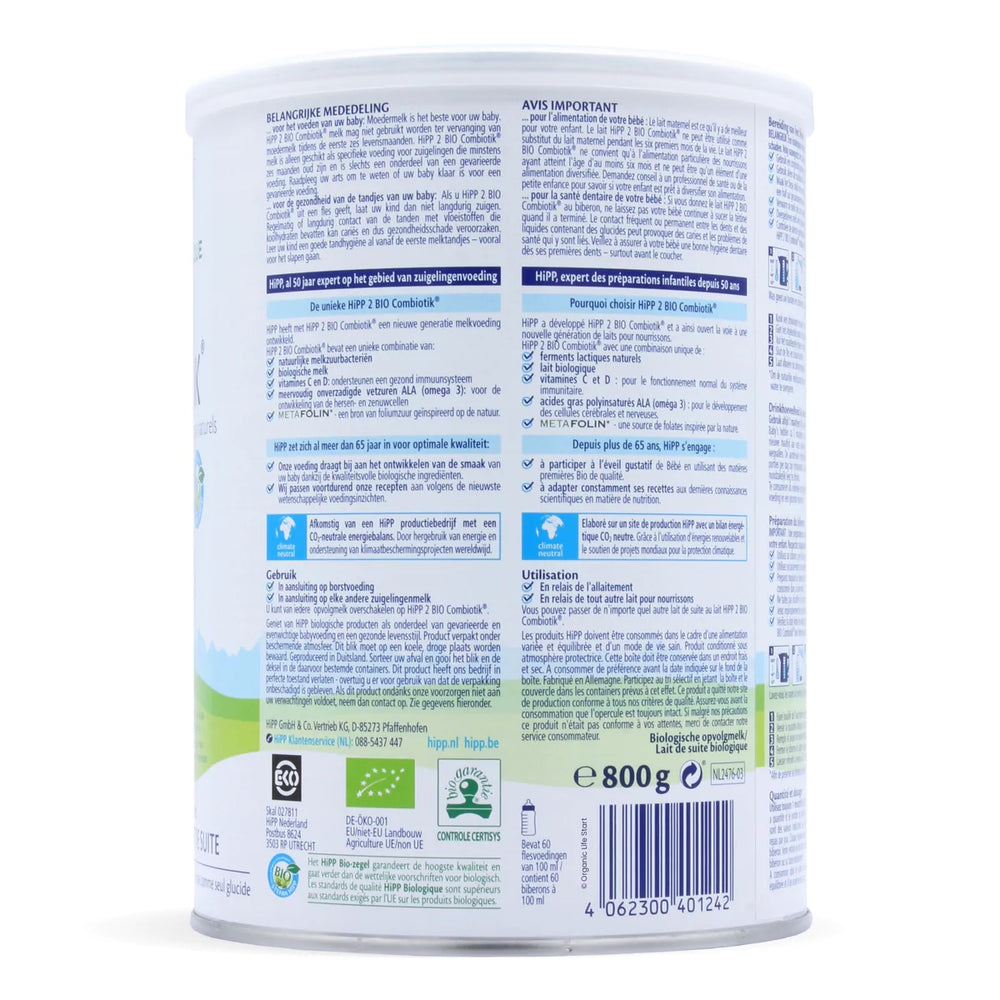 
                  
                    HiPP Dutch Stage 2 Combiotic Follow-on Infant Milk Formula (800g)
                  
                